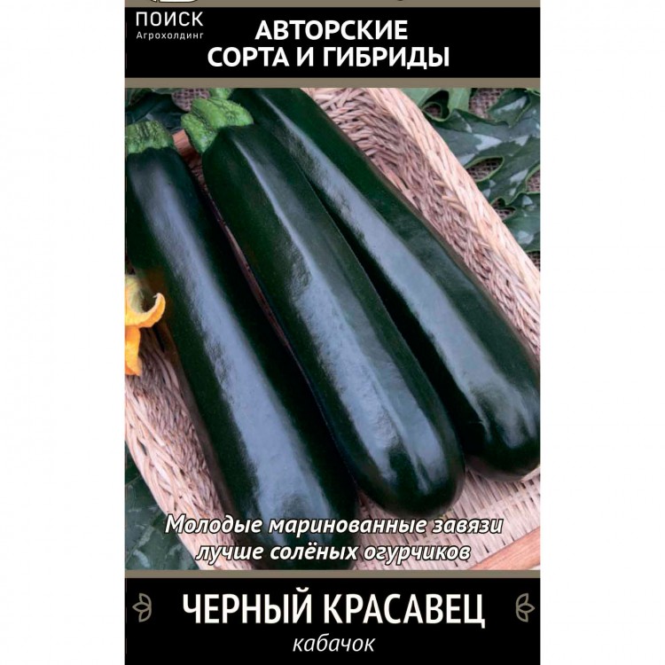 Семена Кабачок Черный красавец Поиск 12 шт купить в Москве по цене 151.0000руб в интернет-магазине
